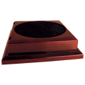 11" x 11" Rosewood Royal Piano Finish Pedestal Base