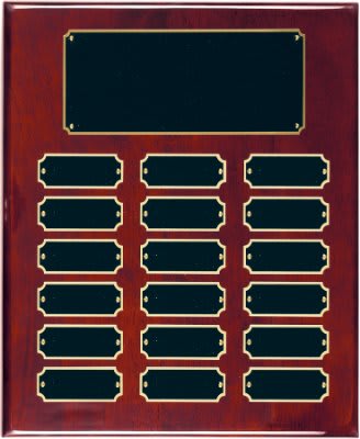 18 Plate Piano Finish Completed Perpetual Plaque