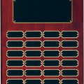 24 Plate Piano Finish Completed Perpetual Plaque