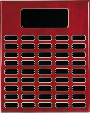 45 Plate Piano Finish Completed Perpetual Plaque