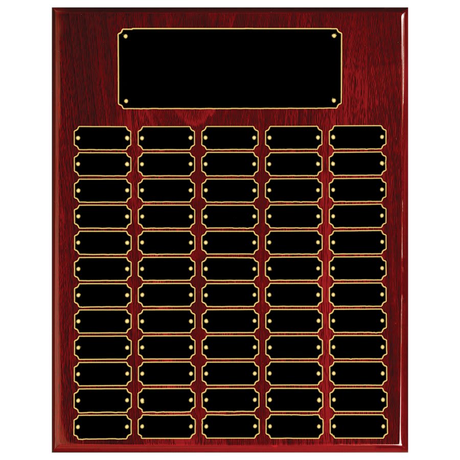 60 Plate Piano Finish Completed Perpetual Plaque
