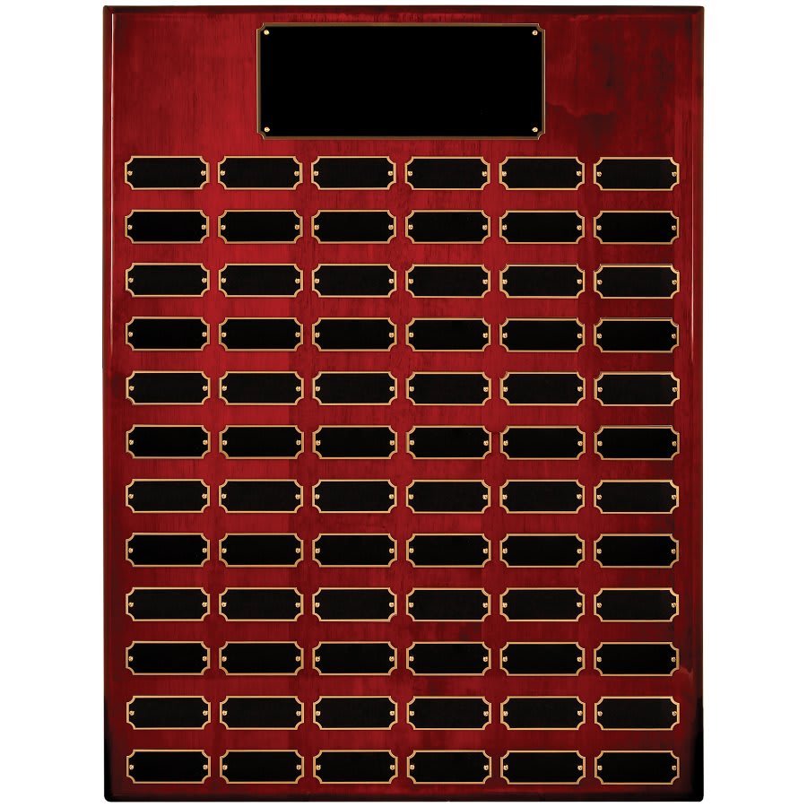 72 Plate Piano Finish Completed Perpetual Plaque