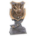 6" Bowling Shield Award