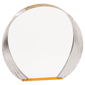 Gold 6 1/2" x 6" Round Acrylic