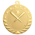 Bright Gold 2" Baseball/Softball Starbrite Medal