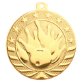 Bright Gold 2" Bowling Starbrite Medal