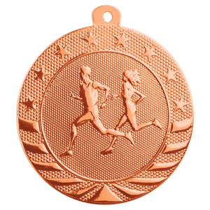 Bright Bronze 2" Cross Country Starbrite Medal