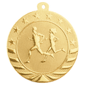 Bright Gold 2" Cross Country Starbrite Medal