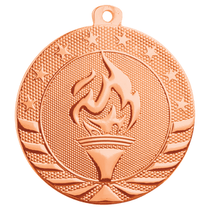 Bright Bronze 2" Torch Starbrite Medal