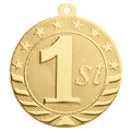 2" Bright Gold 1st Place Starbrite Medal