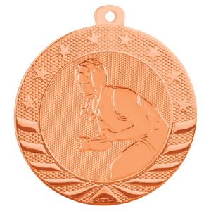 Bright Bronze 2" Female Wrestling Starbrite Medal