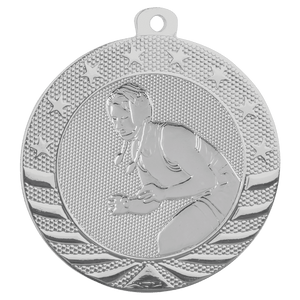 Bright Silver 2" Female Wrestling Starbrite Medal