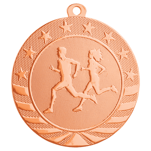 Bright Bronze 2 3/4" Cross Country Starbrite Medal
