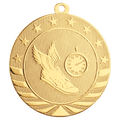 Bright Gold 2 3/4" Track Starbrite Medal
