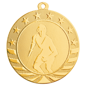 Bright Gold 2 3/4" Wrestling Starbrite Medal