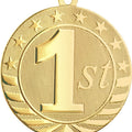 2 3/4" Bright Gold 1st Place Starbrite Medal