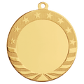 Bright Gold 2 3/4" 2" Insert Holder Starbrite Medal
