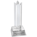6 3/4" Star Column Acrylic with Silver Base