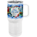 Sublimatable Polar Camel 20 oz. White Insulated Travel Mug with Slider Lid
