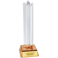 8 1/2" Star Column Acrylic with Gold Base