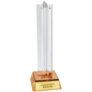 Gold 8 1/2" Star Column Acrylic with Base