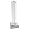 8 1/2" Star Column Acrylic with Silver Base
