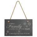 11 3/4" x 7" Rectangle Slate Decor with Hanger String