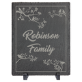 10" x 8" Rectangle Slate Decor with Plastic Feet