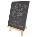 8 1/4" x 9 1/2" Wood/Slate Easel
