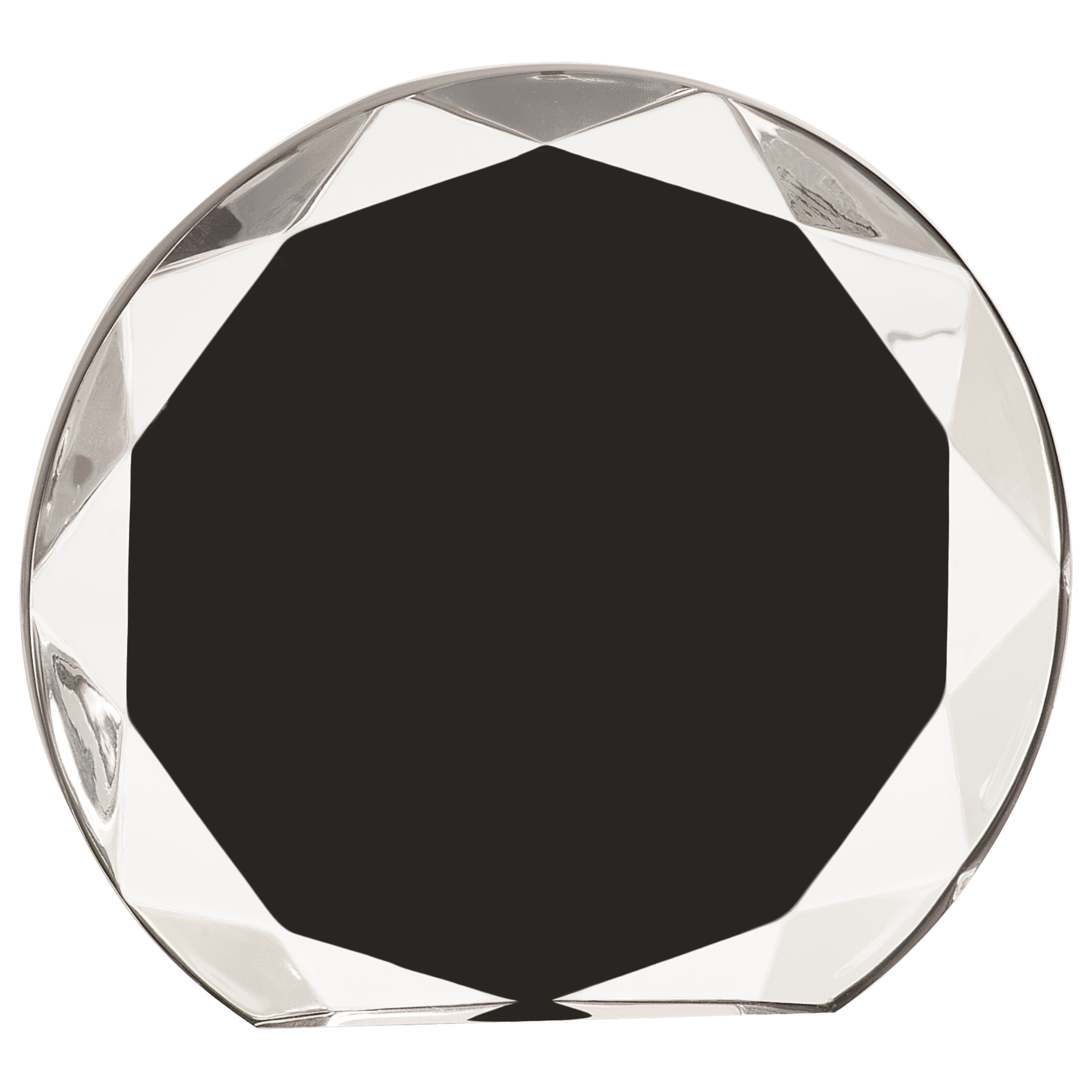 Black 6 1/4" Sunburst Acrylic