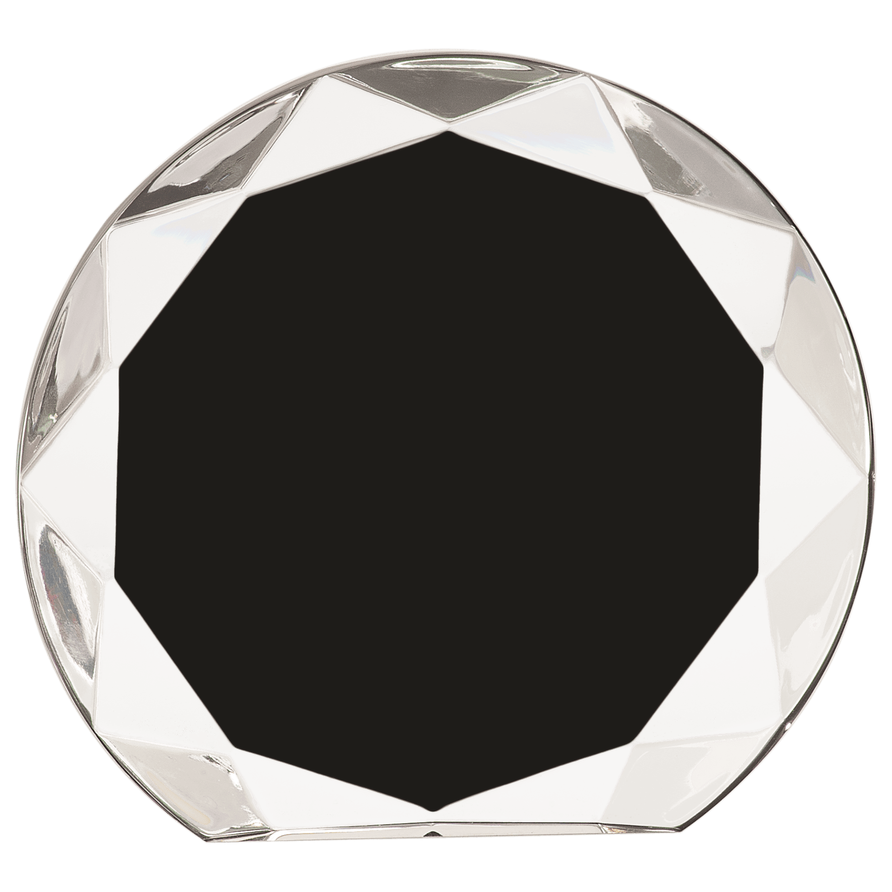 Black 7 1/4" Sunburst Acrylic