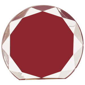 Burgundy 7 1/4" Sunburst Acrylic