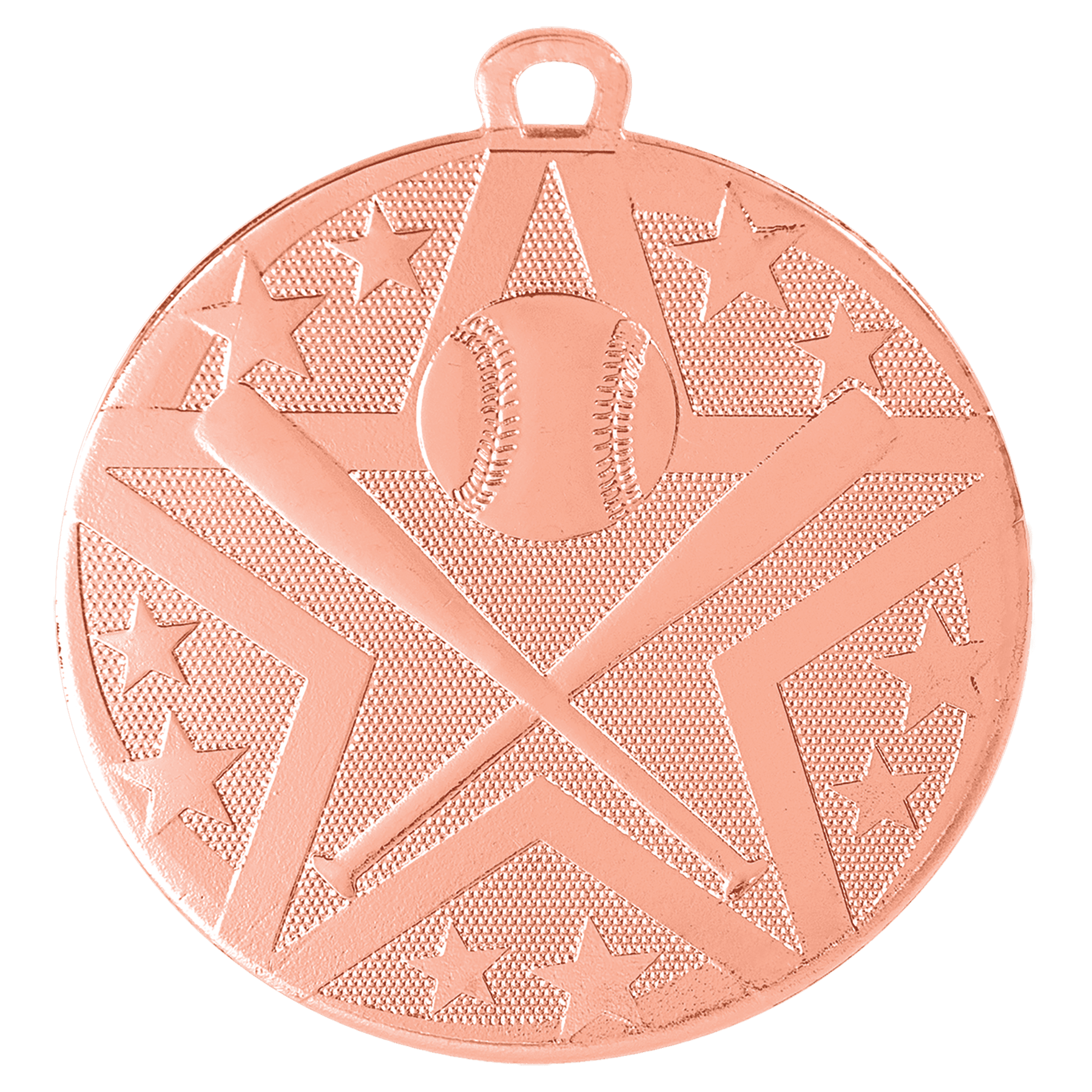 Bronze 2" Superstar Baseball/Softball Medal