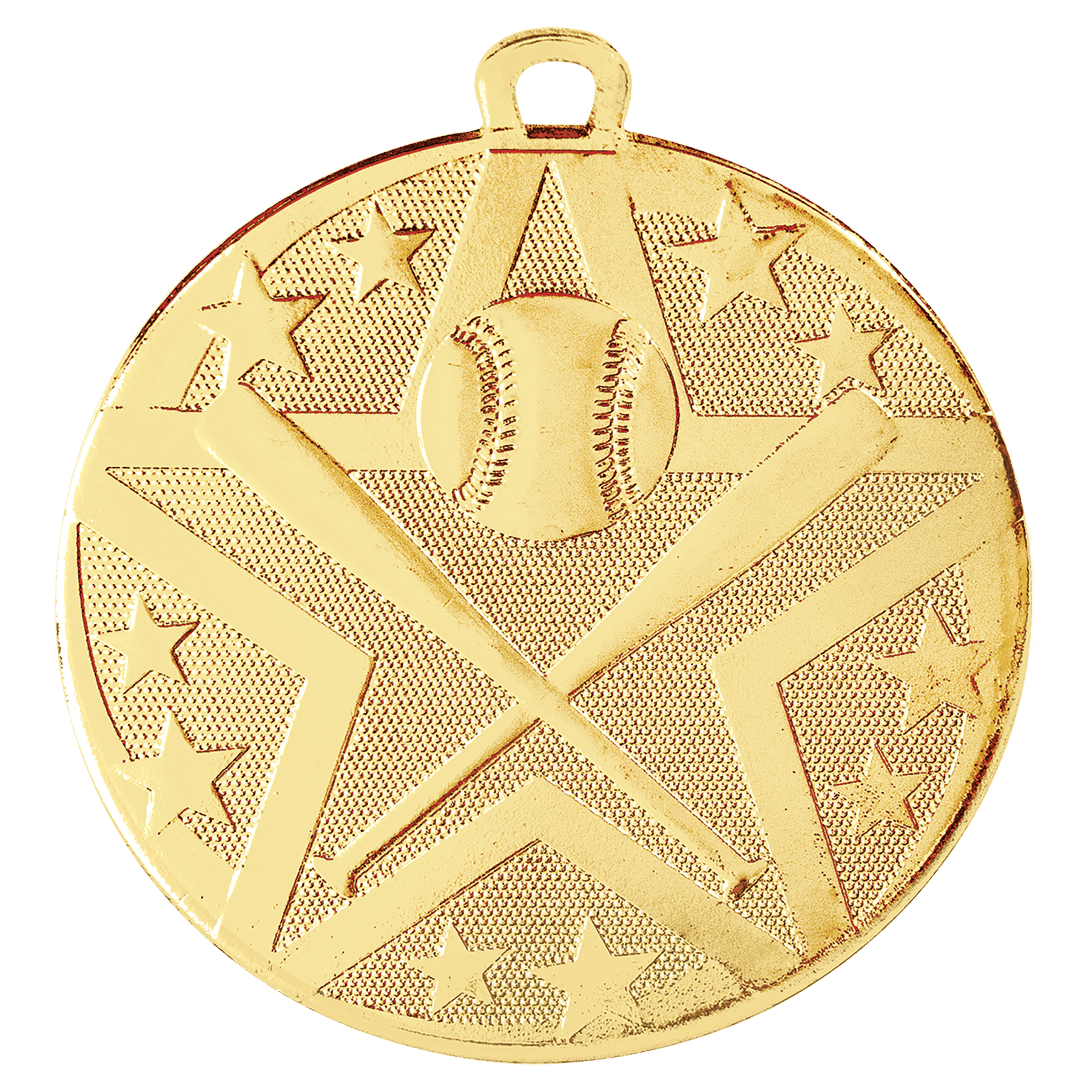 Gold 2" Superstar Baseball/Softball Medal