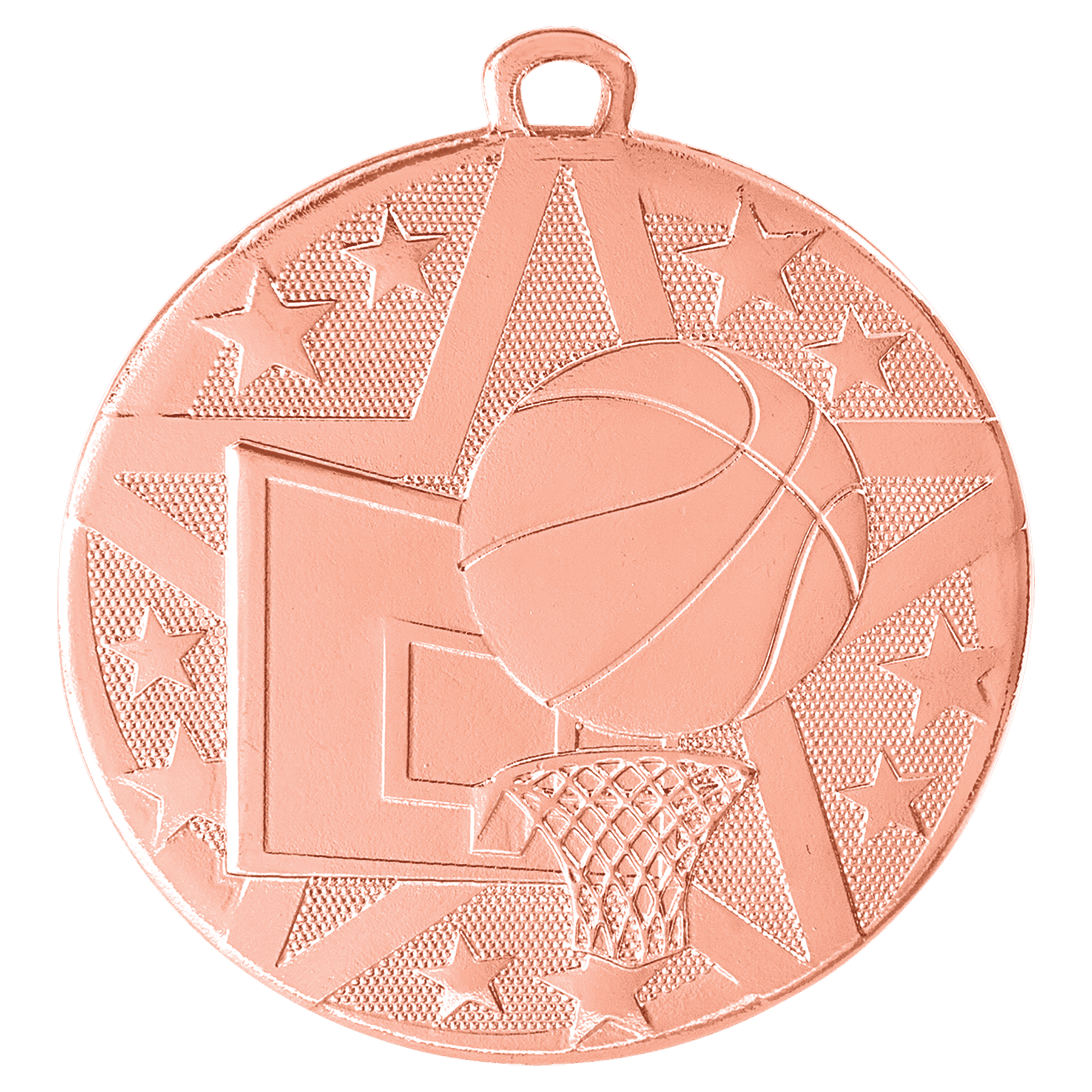 Bronze 2" Superstar Basketball Medal
