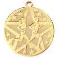 Gold 2" Superstar Cross Country Medal