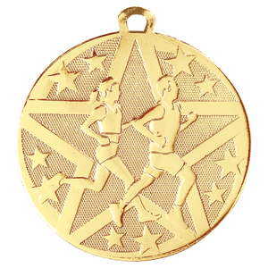 Gold 2" Superstar Cross Country Medal