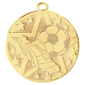Gold 2" Superstar Soccer Medal