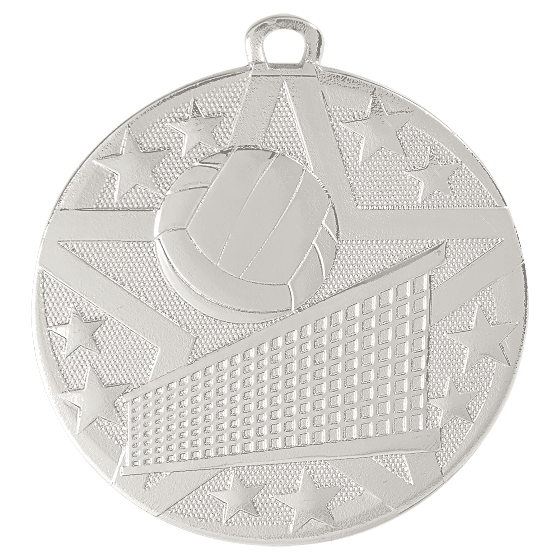 Silver 2" Superstar Volleyball Medal