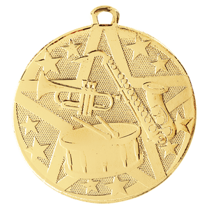 Gold 2" Superstar Band Medal