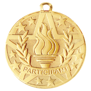 Gold 2" Superstar Participant Medal