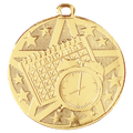 Gold 2" Superstar Perfect Attendance Medal