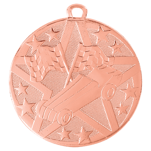 Bronze 2" Superstar Pinewood Derby Medal