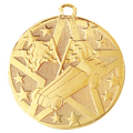 Gold 2" Superstar Pinewood Derby Medal