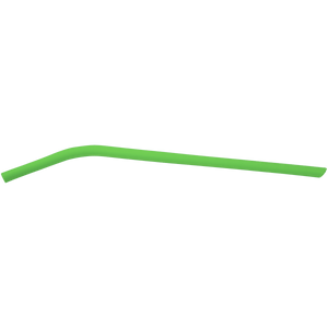 Green 10" Small Silicone Straw