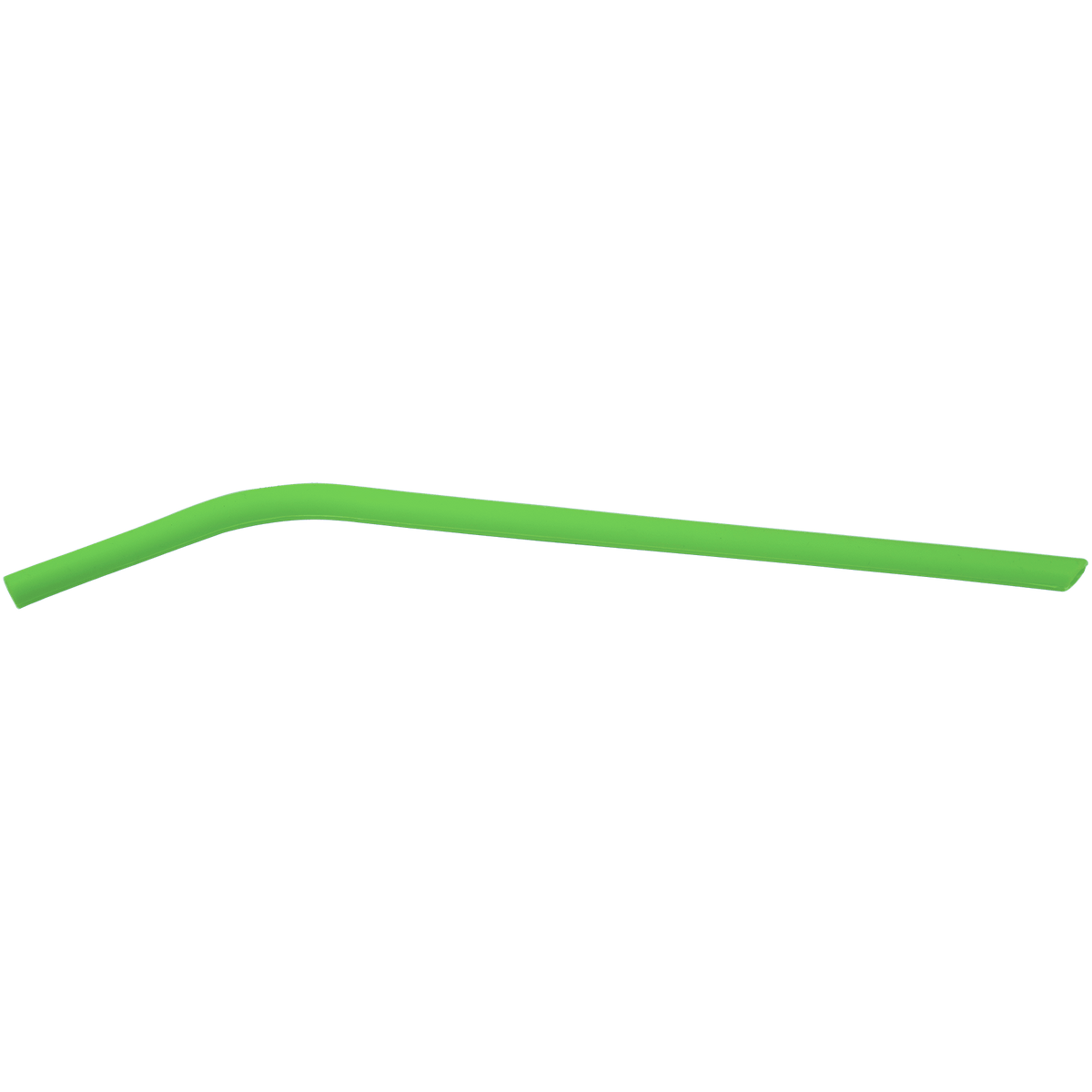 Green 10" Small Silicone Straw