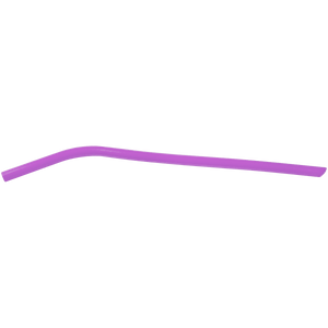 Purple 10" Small Silicone Straw