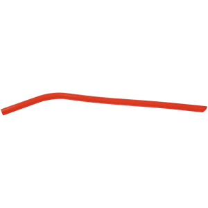 Red 10" Small Silicone Straw