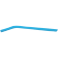 Blue 10" Large Silicone Straw