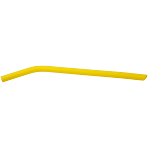 Yellow 10" Large Silicone Straw